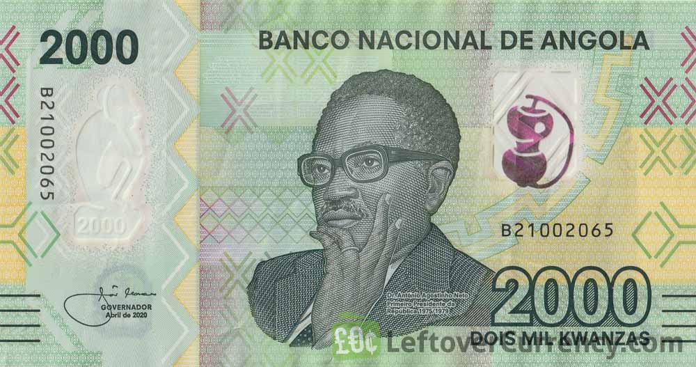 2000 Angolan Kwanza banknote (Serra da Leba)