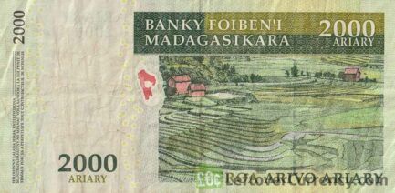 2000 Malagasy Ariary banknote (Baobab trees)