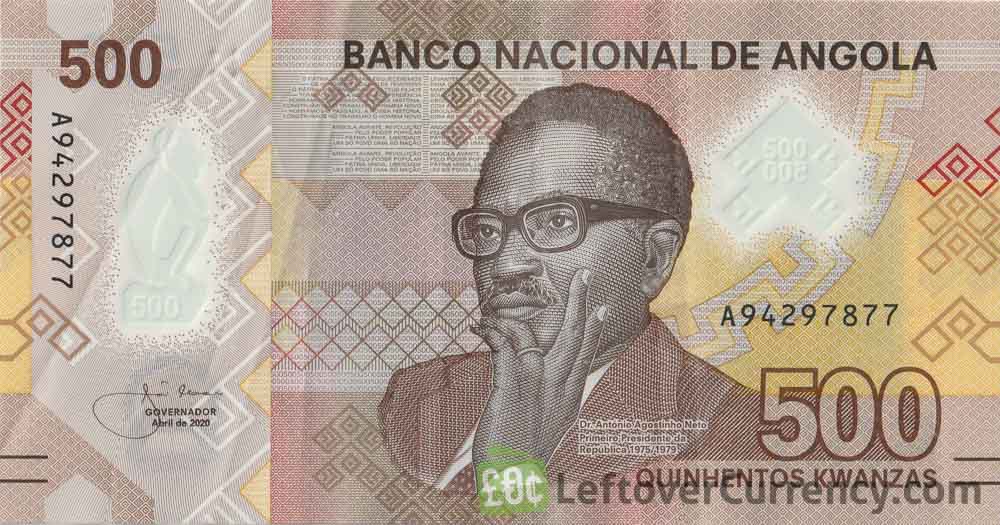 500 Angolan Kwanza banknote (Gap of Tundavala)