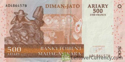 500 Malagasy Ariary banknote (Basket weaver)