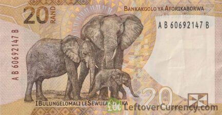 20 South African Rand banknote (Elephants)