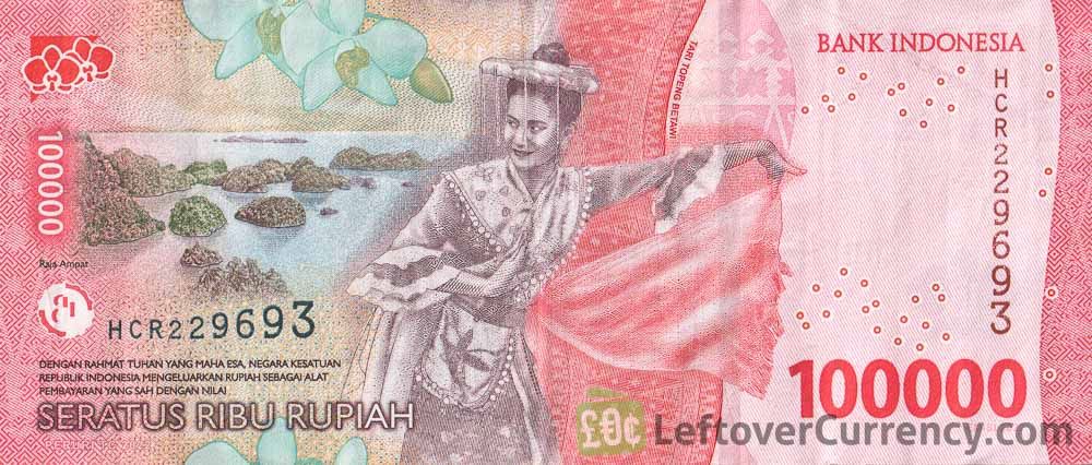 100000 Indonesian Rupiah banknote (2022 issue)