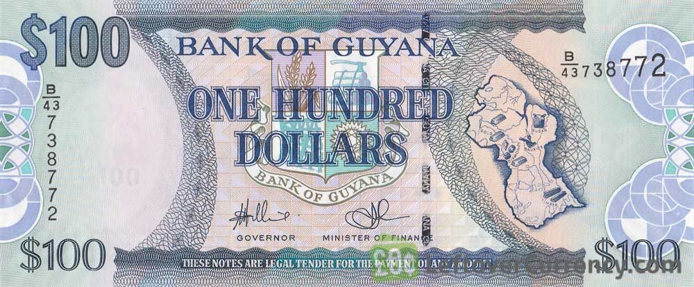 100 Guyanese Dollar banknote (St. George's Cathedral)