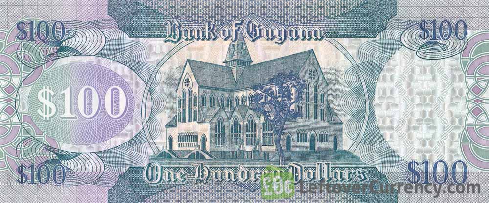 100 Guyanese Dollar banknote (St. George's Cathedral)