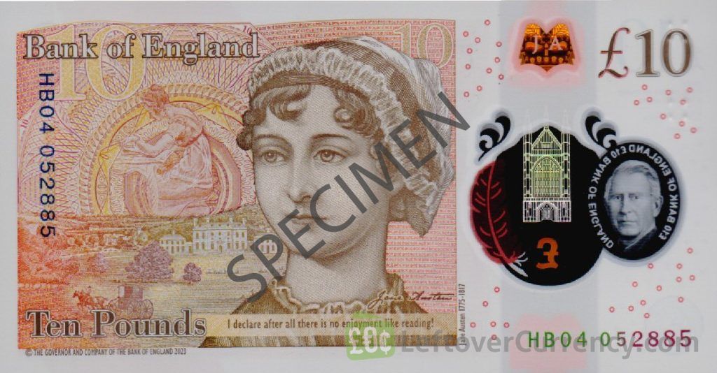 Bank of England 10 Pounds banknote - Exchange yours today