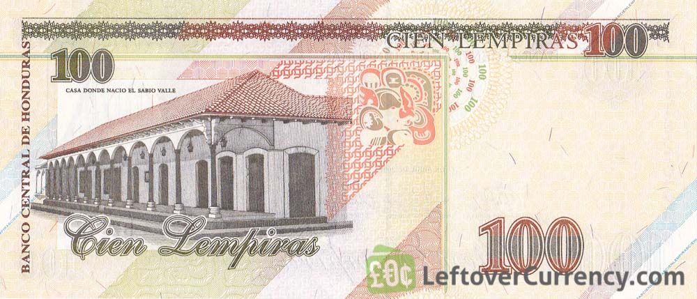 100 Honduran Lempira banknote (José Cecilio del Valle)