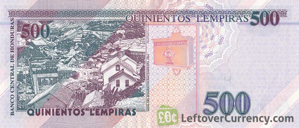 500 Honduran Lempira banknote (Ramón Rosa)