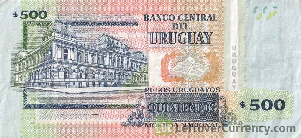 500 Uruguayan Peso banknote (Alfredo Vásquez Acevedo)