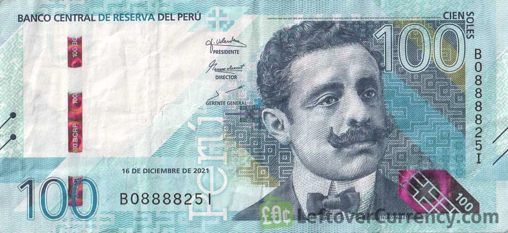 100 Peruvian Soles banknote (Pedro Paulet) 