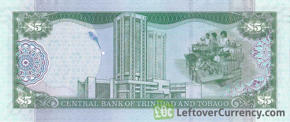 5 Trinidad and Tobago Dollar paper banknote (2006)