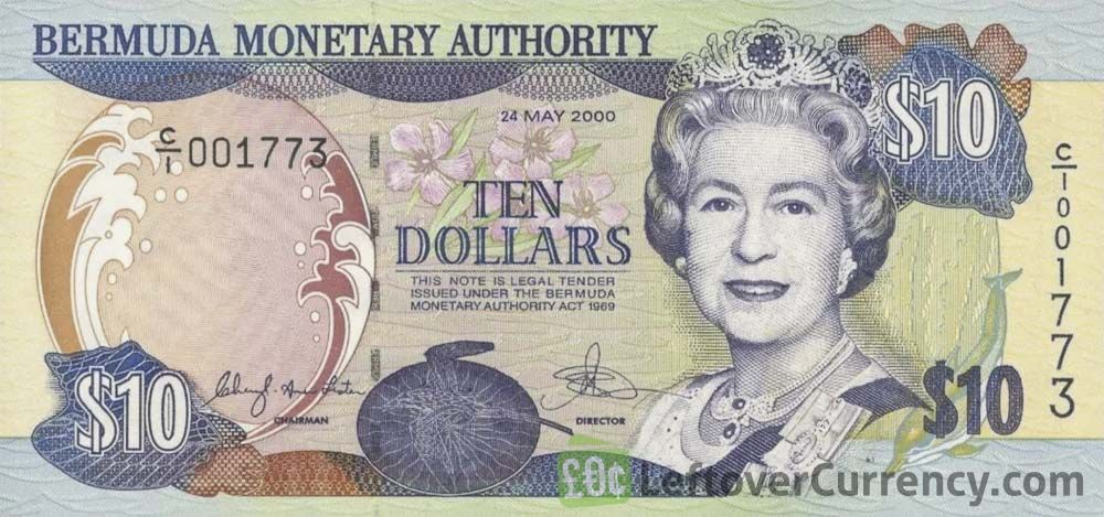 10 Bermudian Dollar banknote (Bermuda Petrel)