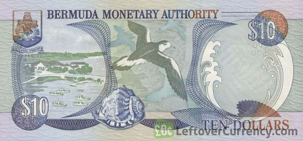 10 Bermudian Dollar banknote (Bermuda Petrel)