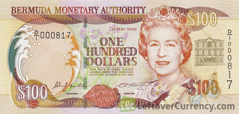 100 Bermudian Dollar banknote (The House of Assembly)