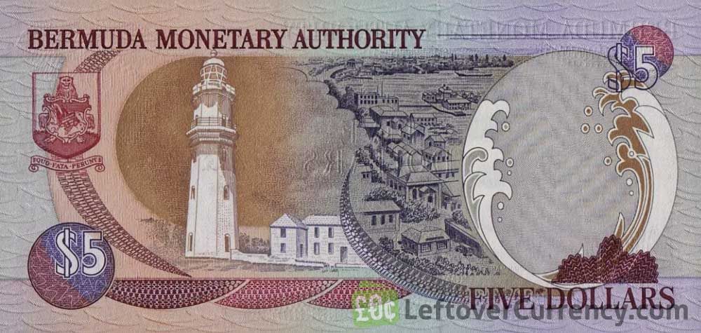 5 Bermudian Dollar banknote (St. David's lighthouse)