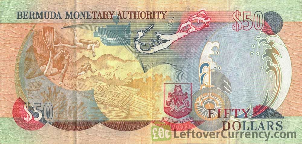 50 Bermudian Dollar banknote (Shipwreck)