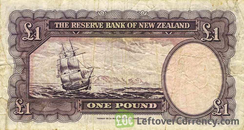 1 New Zealand Pound (James Cook) Exchange yours for cash today