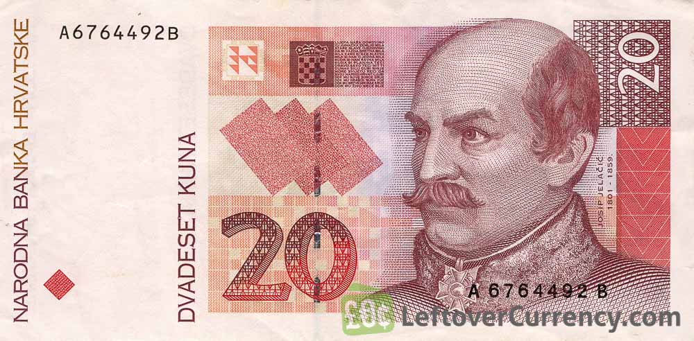 20 Croatian Kuna Series 1993 Exchange Yours For Cash Today 20-croatian-kuna-series-1993-exchange-yours-for-cash-today
