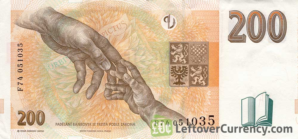 200 Czech Koruna Series 1998 Exchange Yours For Cash Today