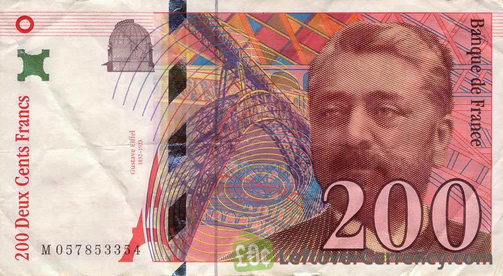 200 French Francs Gustave Eiffel Exchange Yours For Cash 200 French Francs Banknote Gustave Eiffel
