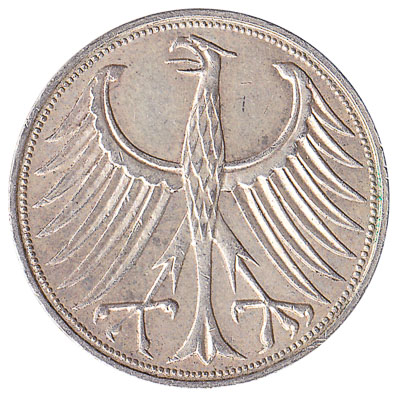 5 Deutsche Marks Coin Type 1951 Exchange Yours For Cash Today 5 Deutsche Marks Coin Type 1951