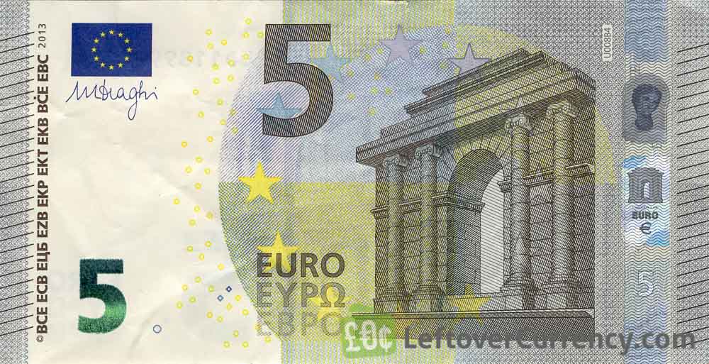 Printable Euro Banknote