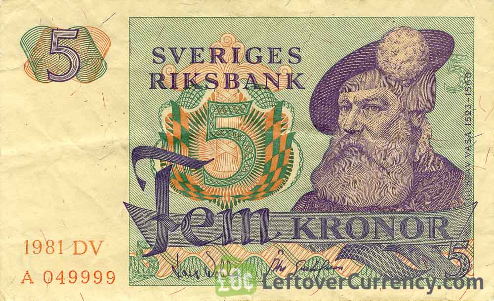 5 Swedish Kronor King Gustaf Vasa Exchange Yours For Cash 5-swedish-kronor-king-gustaf-vasa-exchange-yours-for-cash