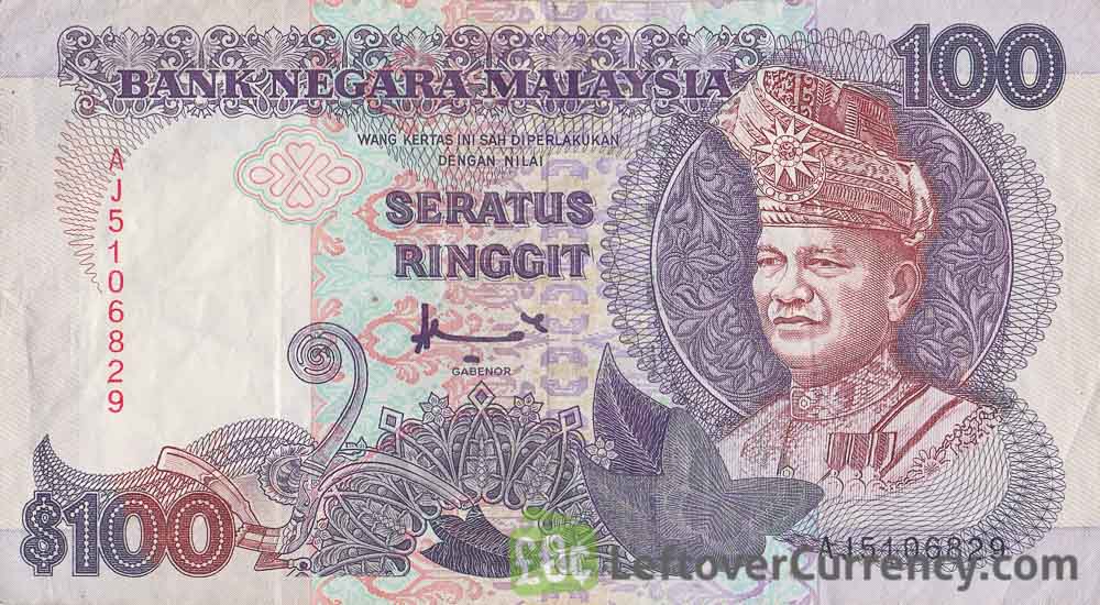 100 Malaysian Ringgit (2nd series 1986) - Exchange yours ...