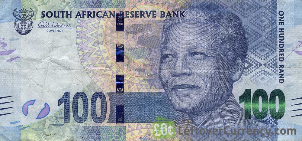100 South African Rand Banknote Nelson Mandela Exchange Yours Today 100 South African Rand Banknote Nelson Mandela