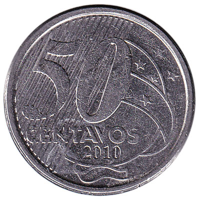 Brazil 50 Centavos Coin Brazil 50 Centavos Coin