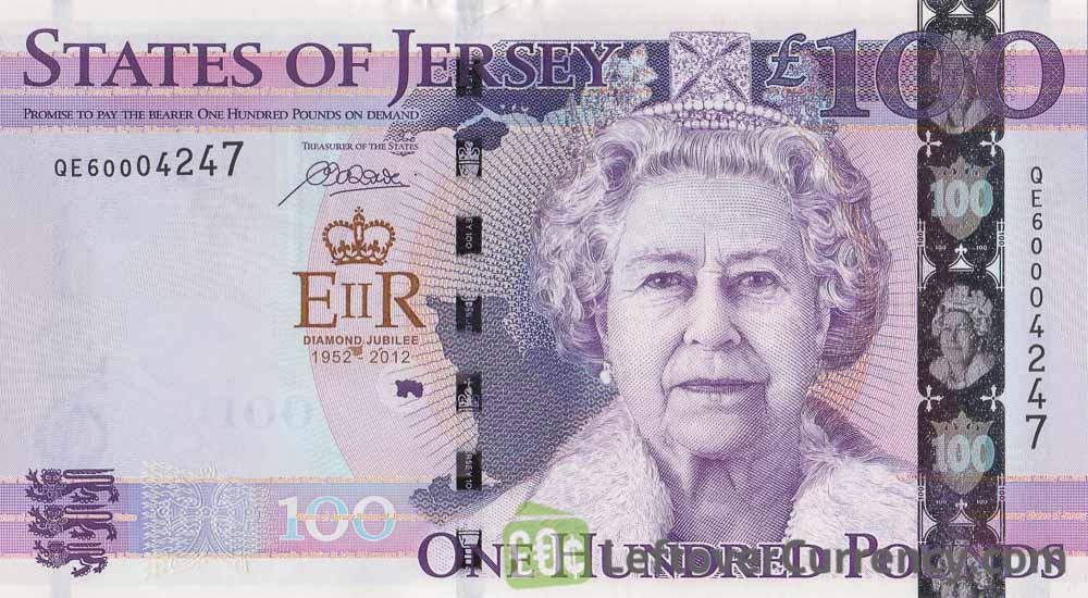 Jersey Pounds banknote Diamond Jubilee 