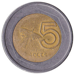 Peruvian Sol Coins Exchange Yours Now 5 Peruvian Nuevos Soles Coin